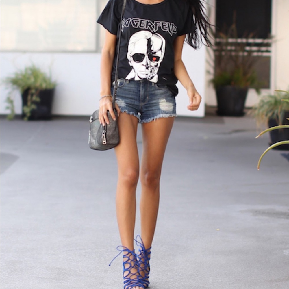 06 ✨Distressed denim shorts - Picture 3 of 8